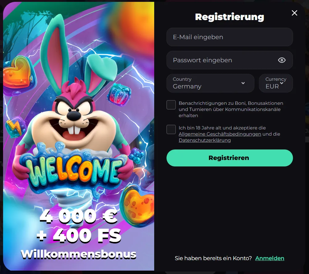 Slotornado Casino Registrieren – Schnelle Anmeldung in 1 Minute und Willkommensbonus sichern